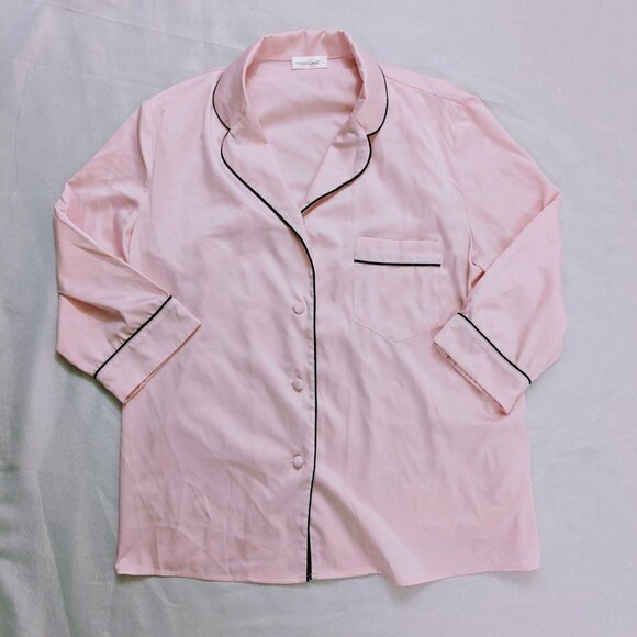 Missroomie Light Pink Pajama Set Silky and Luxurious Size Large - Picture 2 of 6